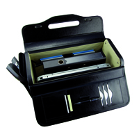 MONOLITH PILOTS CASE BONDED LEATHER