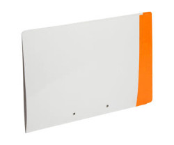 LAMINATED TAB CLIP FILE LIGHT BLUE