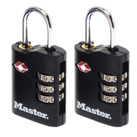 MSTRLOCK 2X30MM ABS TSA COMBI PADLOCKS