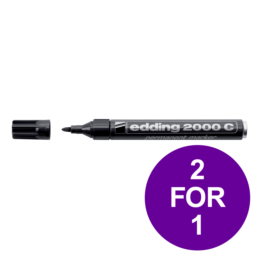 EDDING 2000C PERMMARKERBLK BOGOF APR3/19