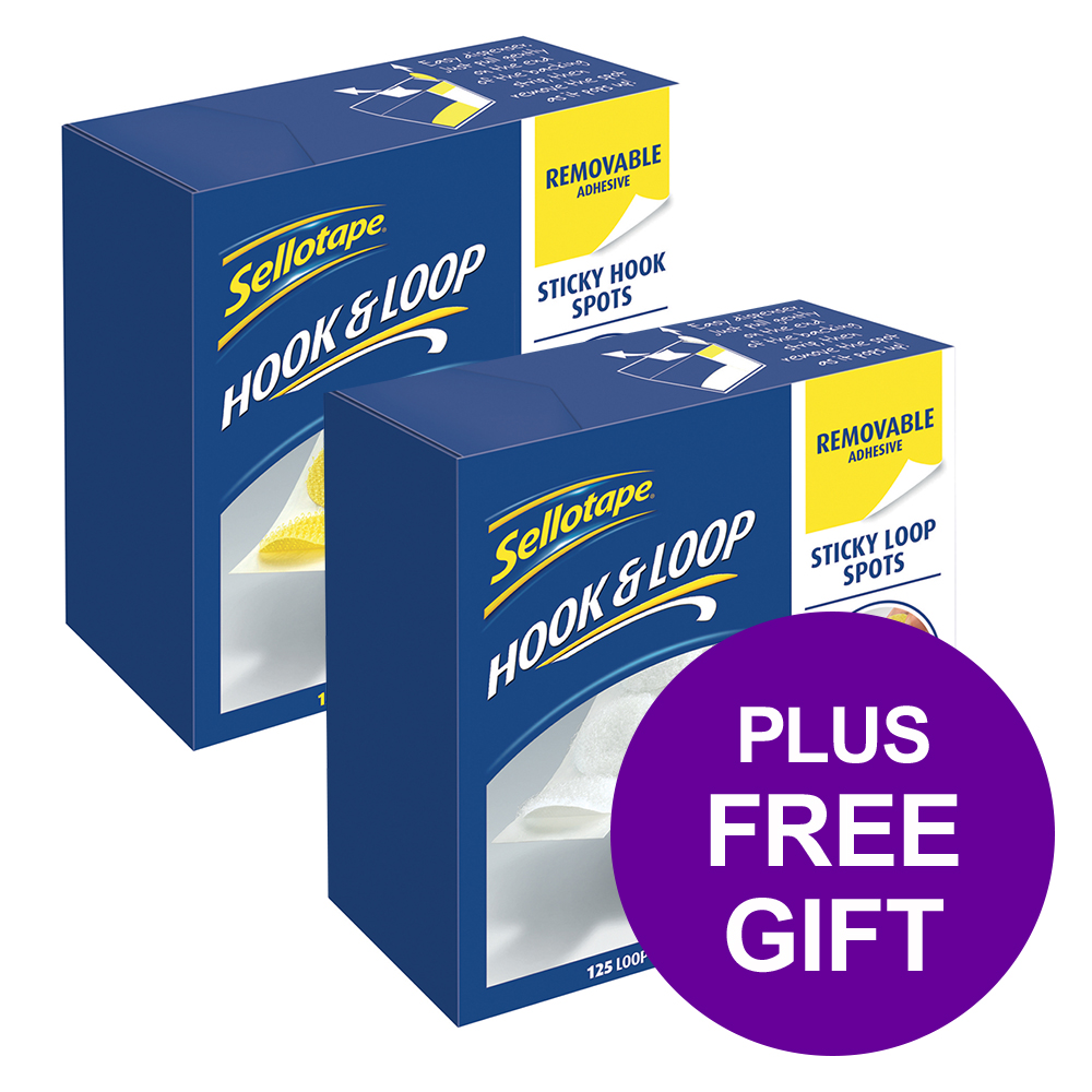 SELLOTAPE HOOKSPTS & FREE LOOPS APR3/19