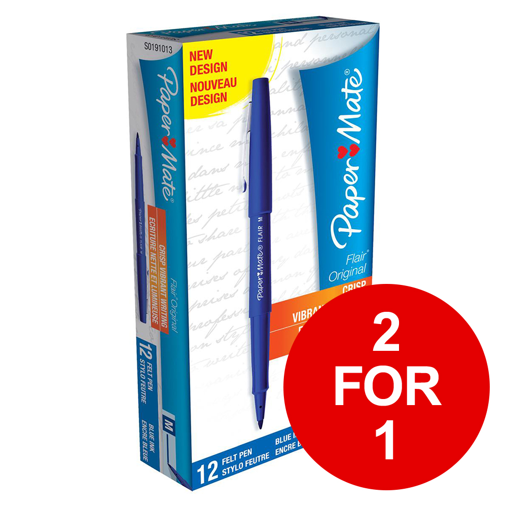 PAPERMATE FLAIR BLUE BOGOF JUN1/19