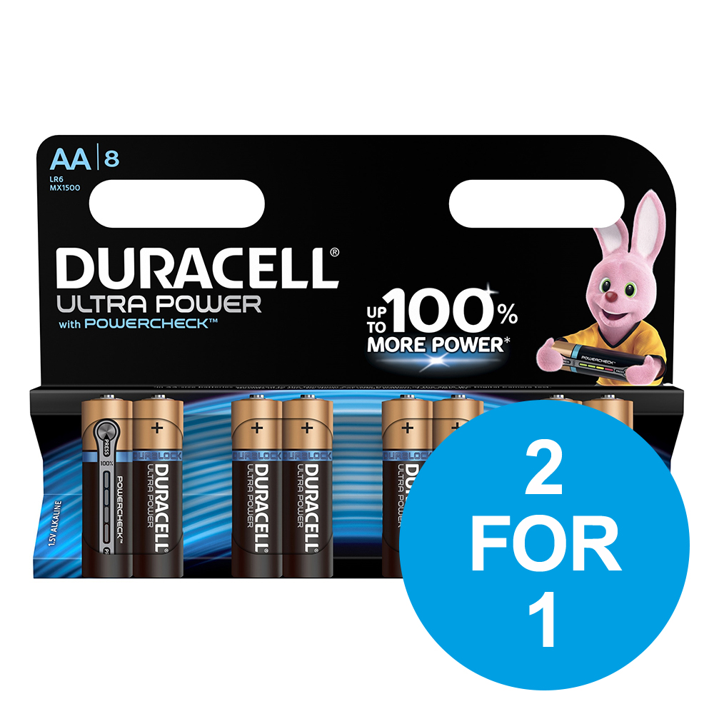BP BOGOF DURACELL ULTPWR AA PK8 DEC1/19