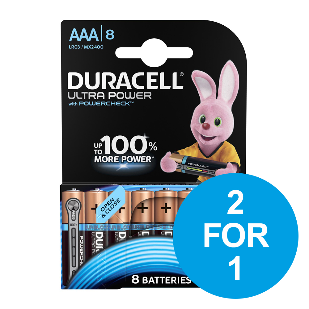 BP BOGOF DURACELL ULTPWR AAA PK8 DEC1/19