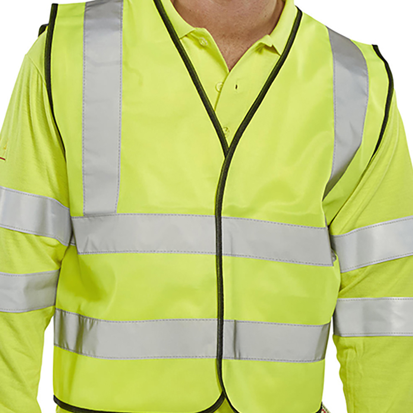 BSEEN HI VIS WAISTCOAT YELLOW L