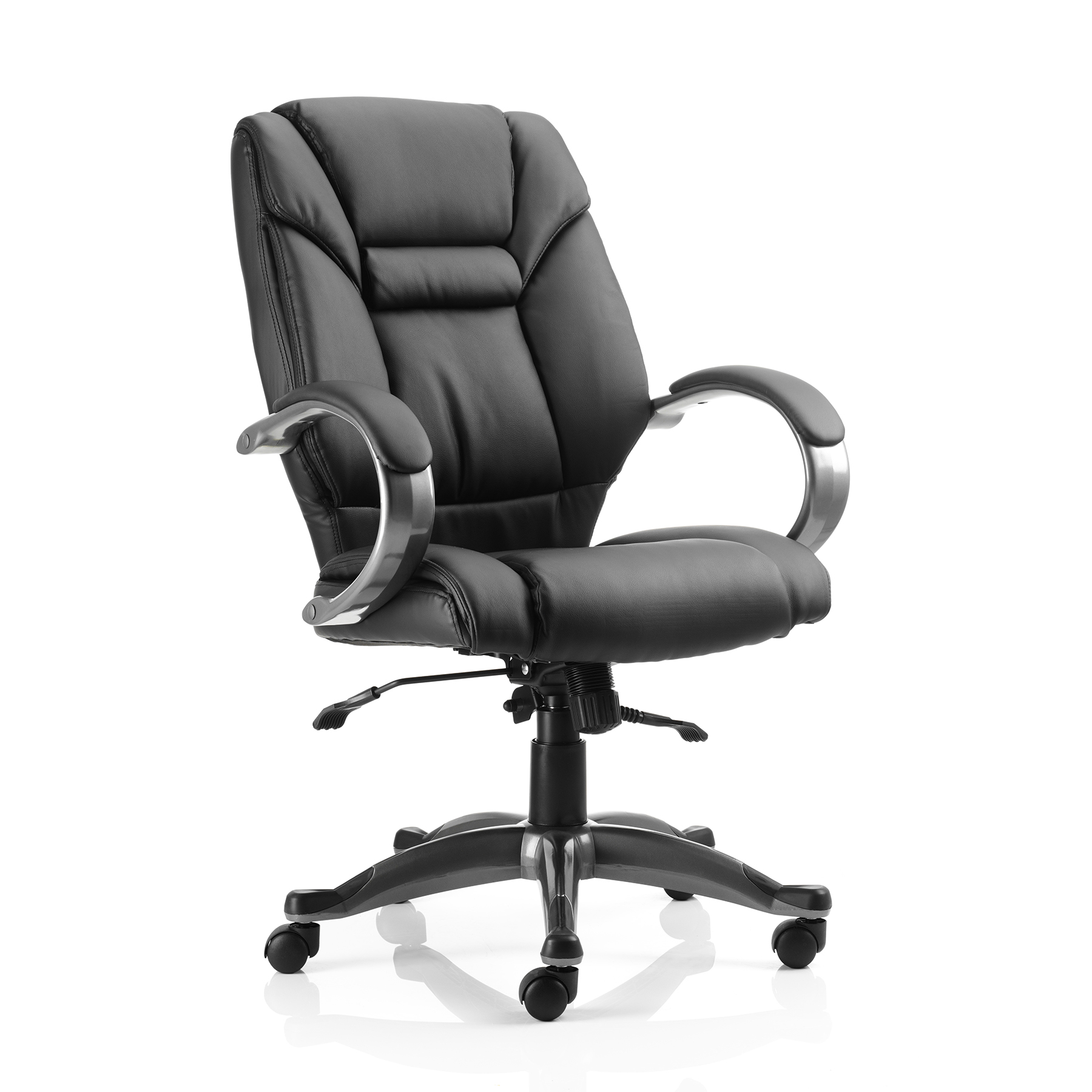 #TREXUS GALLOWAY EXEC CHAIR ARM BLK LTHR