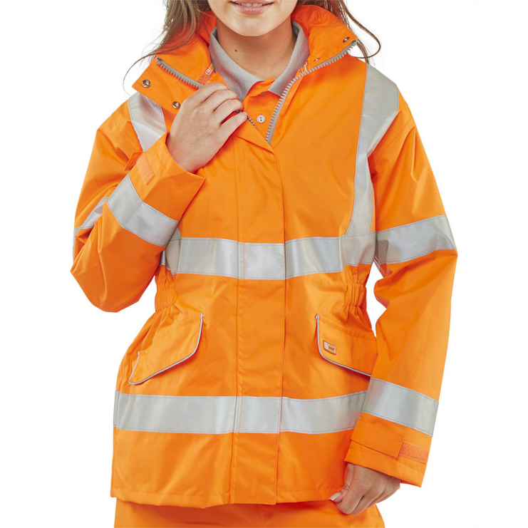 )LADIES EXEC HI VIS JKT OR XL SIZE 16