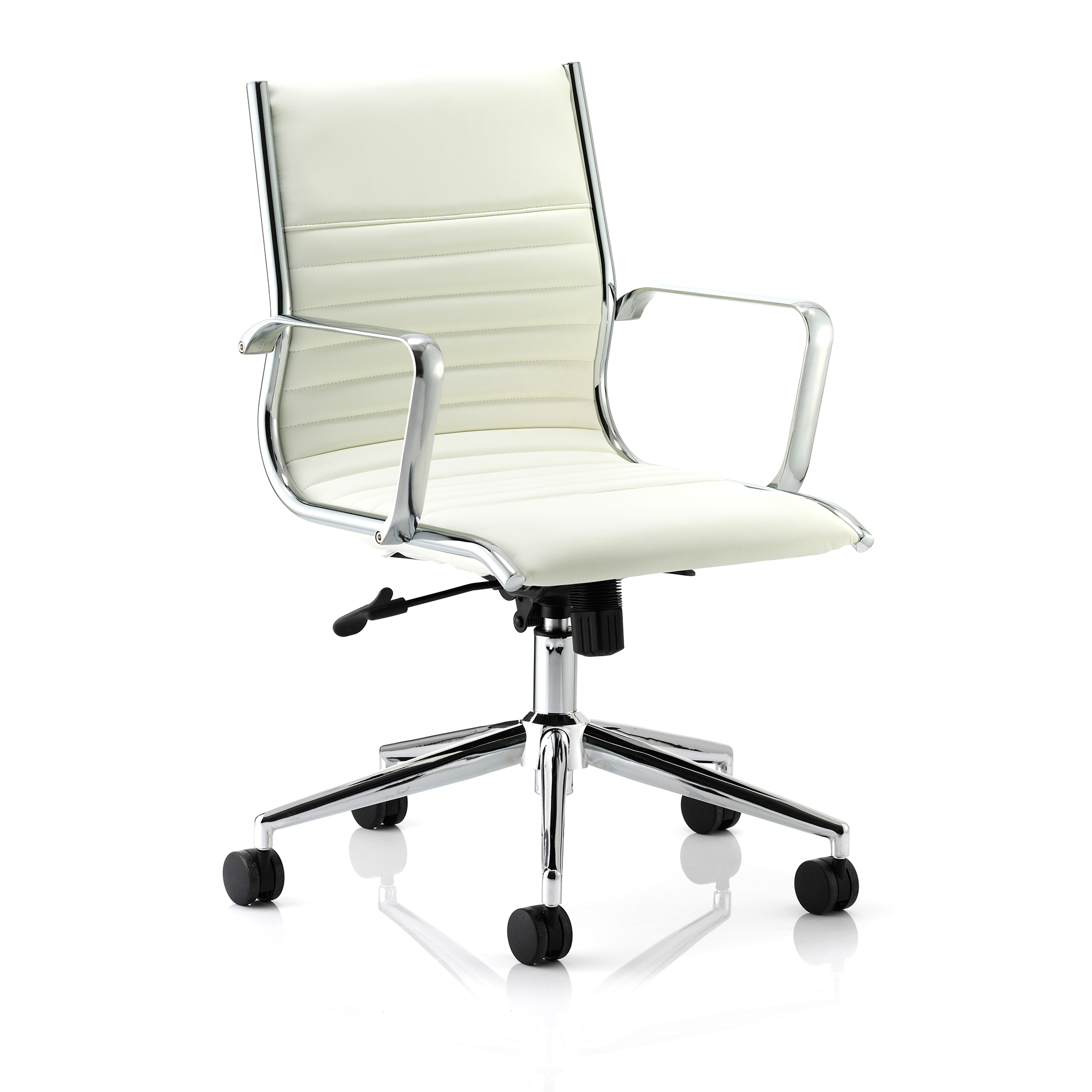 #SONIX RITZ EXEC MBACK ARM IVORYBONDLTHR