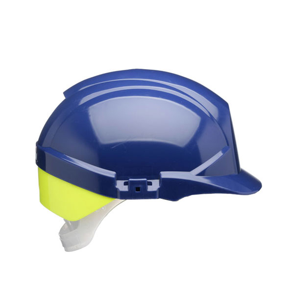 )REFLEX SFTY HELMET BL C/W YLW R/FLASH
