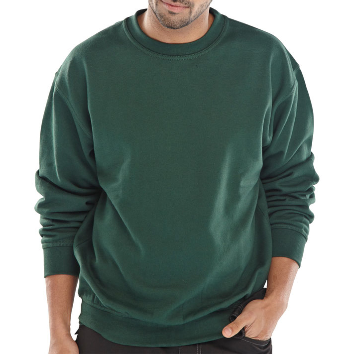 )CLICK P/C SWEATSHIRT BTL GREEN XL