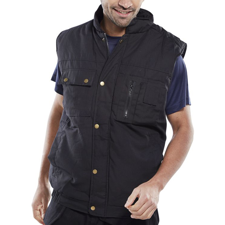 )HUDSON BODYWARMER BLACK L