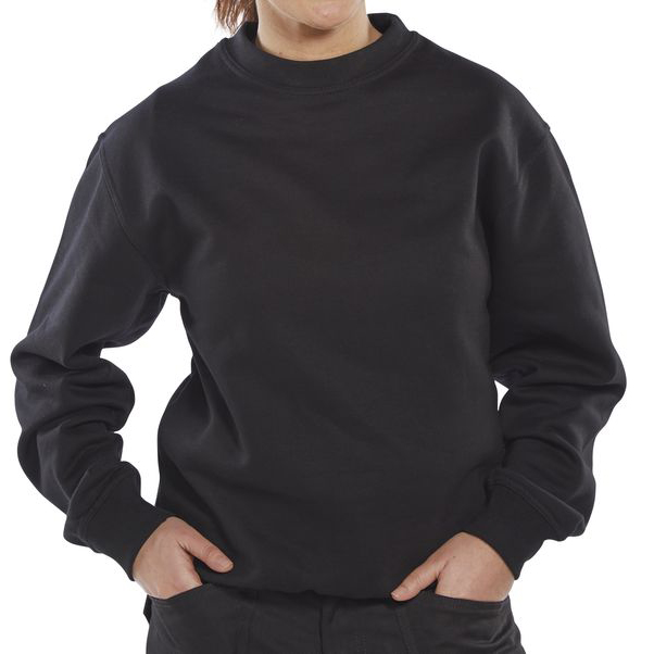 )CL PREMIUM P/C SWEATSHIRT BLK 3XL