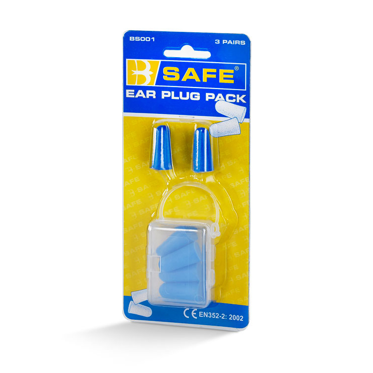 )B-SAFE EAR PLUGS 3/PACK
