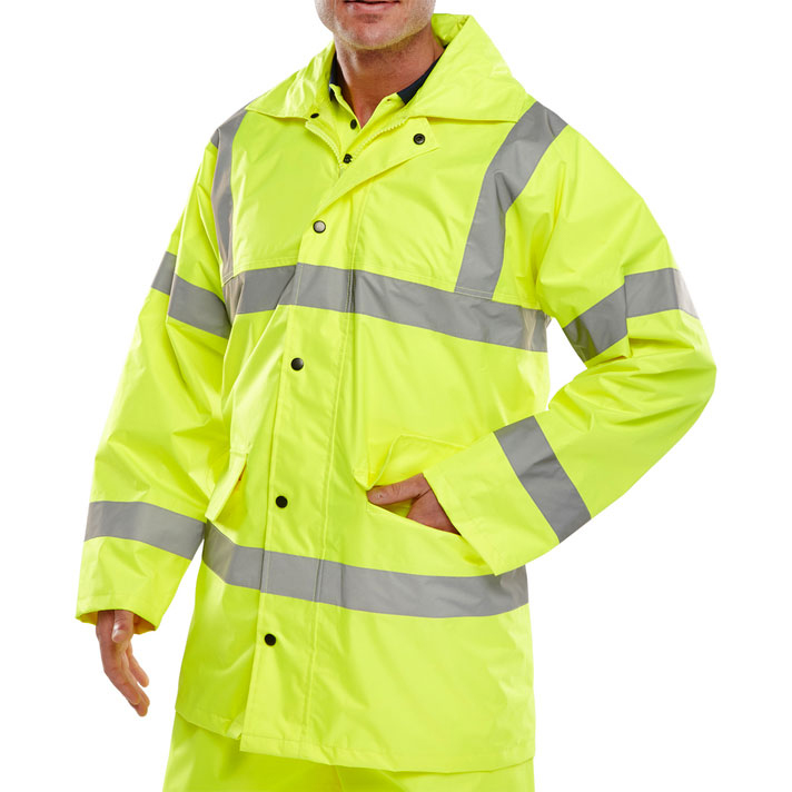 )L/WT JACKET HV EN471 3XL YELLOW