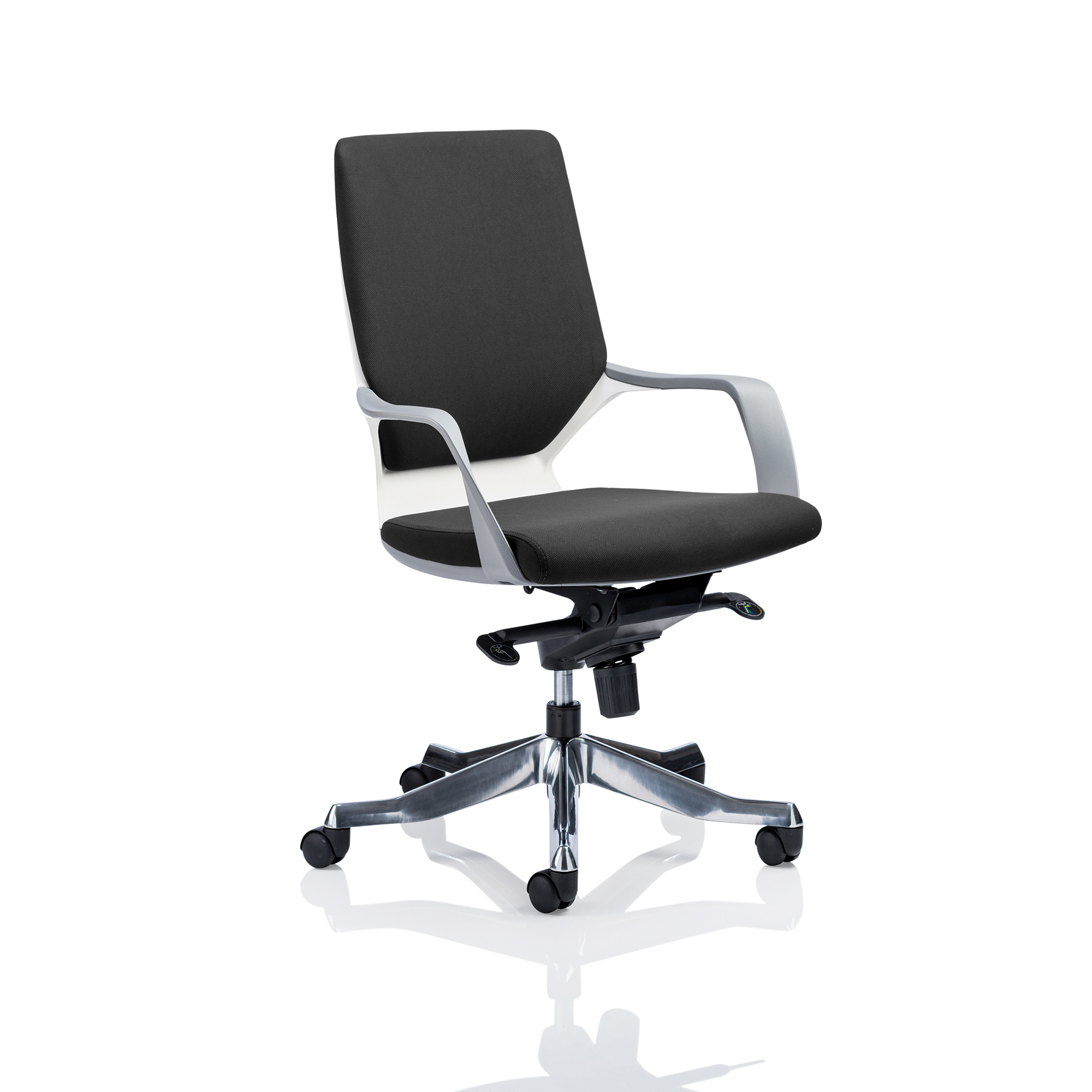 #ADROIT XENON EXEC WHTSHELLMBACK ARM BLK