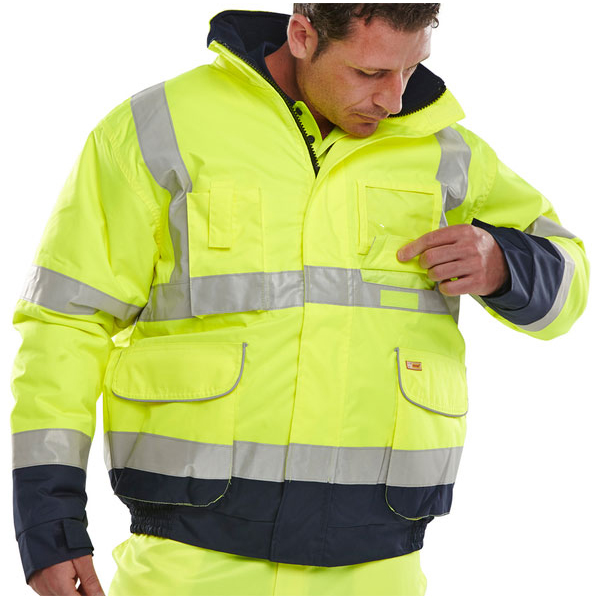)BD208 SAT YEL NAVY BOMBER XL