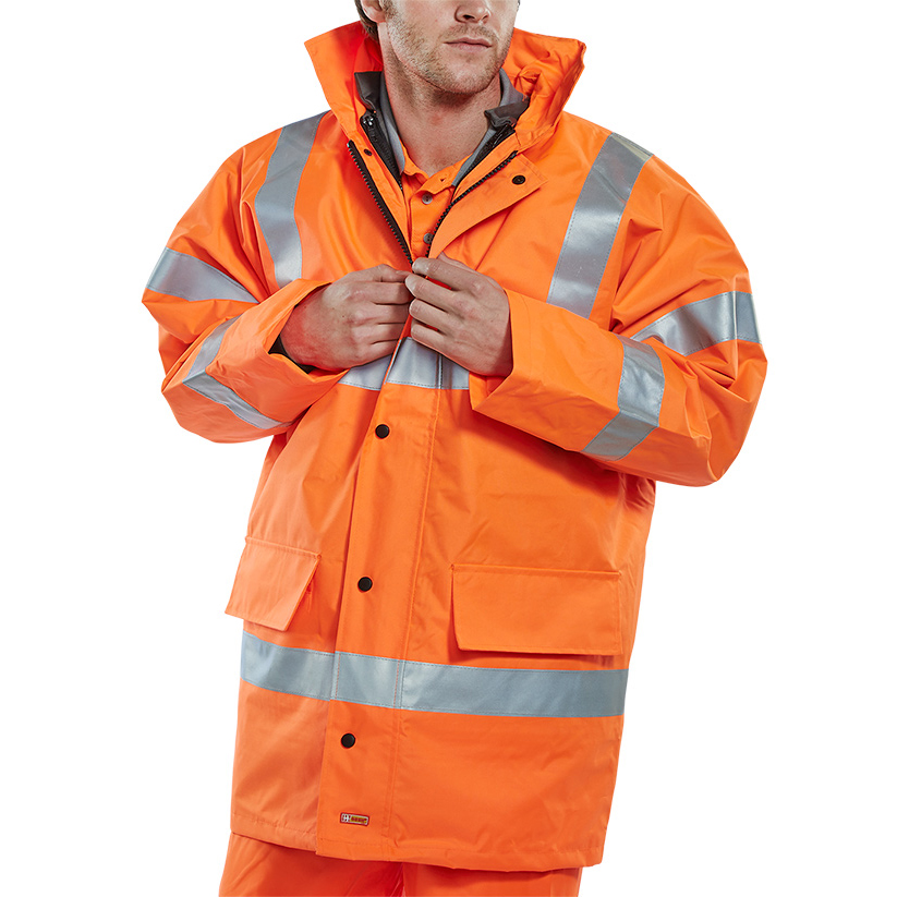 )TRAFFIC JKT/BDYWRMR 4IN1 ORANGE M