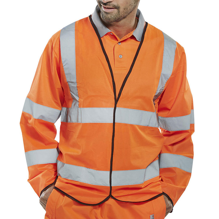 )BSEEN LS JERKIN EN ISO20471 ORANGE LGE