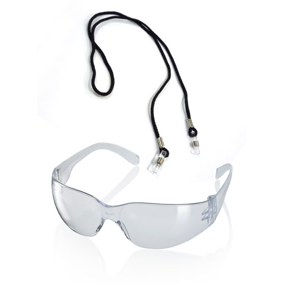 )ANCONA CLR SFTY SPECTACLE C/W CORD