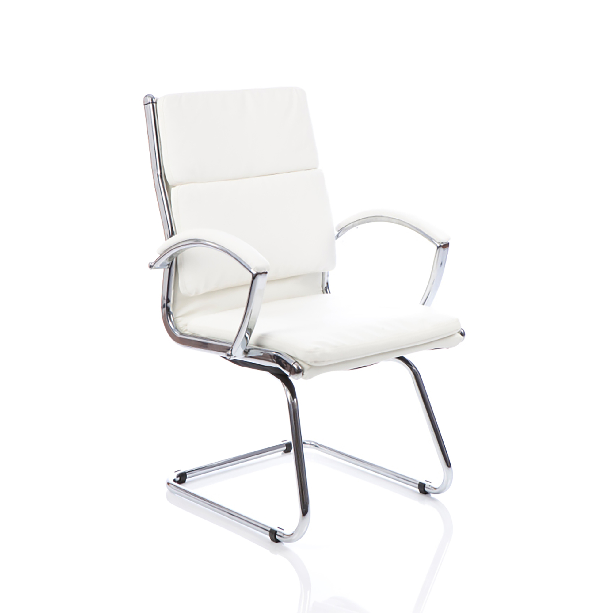 #ADROIT CLASSIC CANT CHAIR WHT WITH ARMS