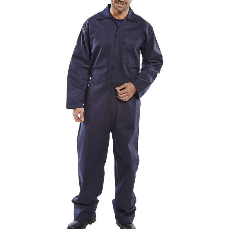 )CLICK FR BOILERSUIT COTTON NAVY 44
