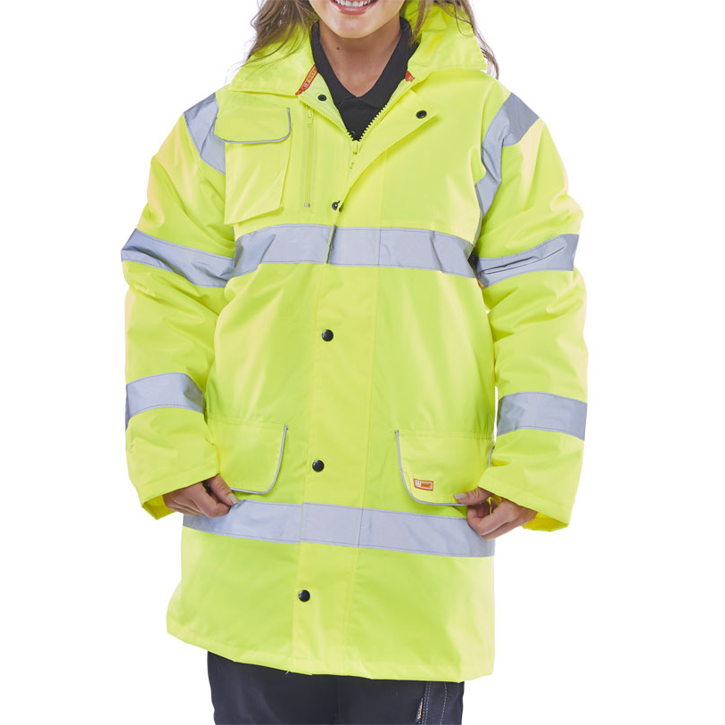 )FLEECE LINED TRAFFIC JKT SAT/YELL 2XL