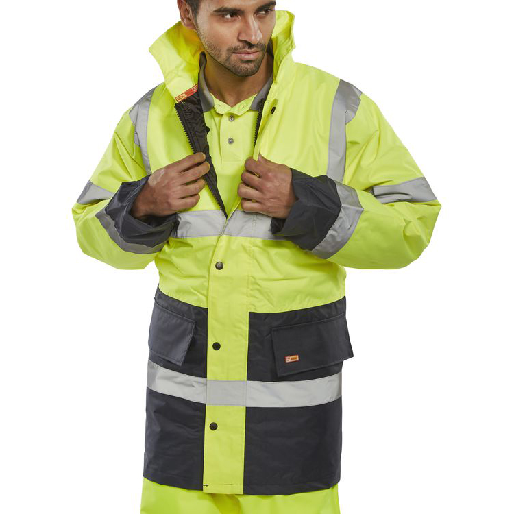 )TRAFFIC JKT HVY/W TTONE SA YELL/NVY M