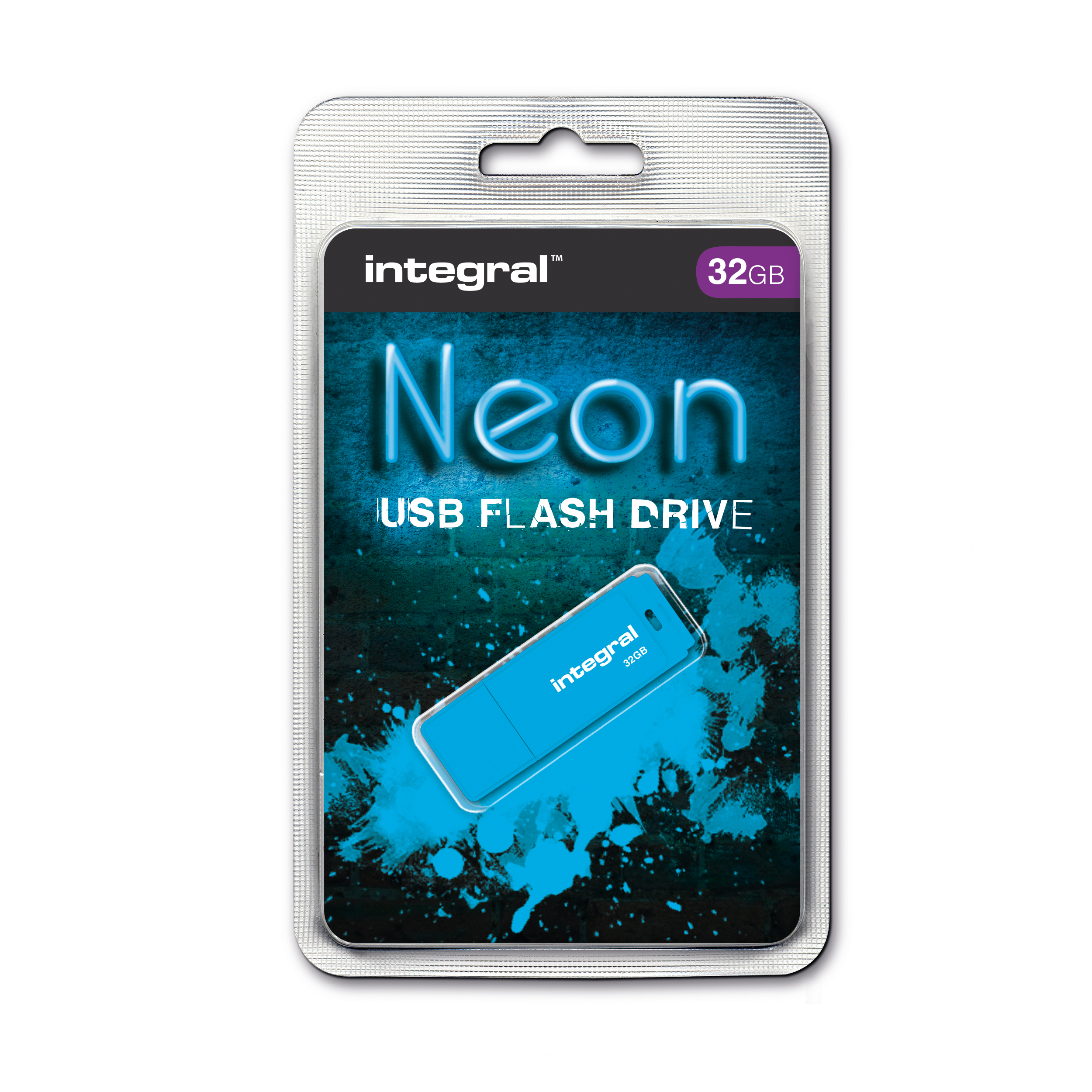 INTEGRAL NEON 2.0 FLASH DRIVE 32GB BLUE