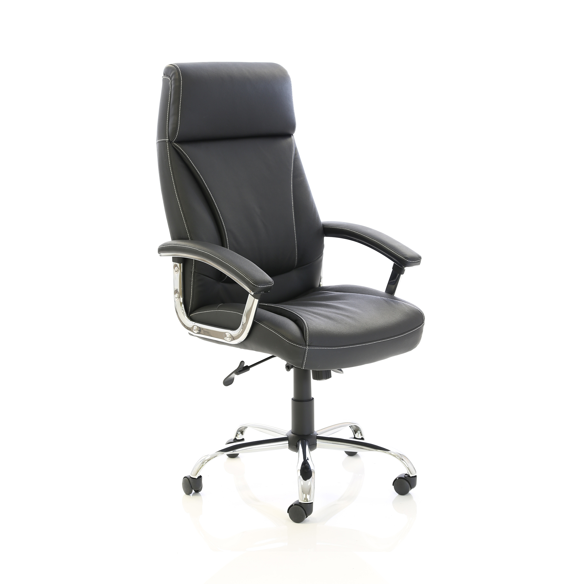 #TREXUS PENZA EXEC BLK LTHR CHAIR