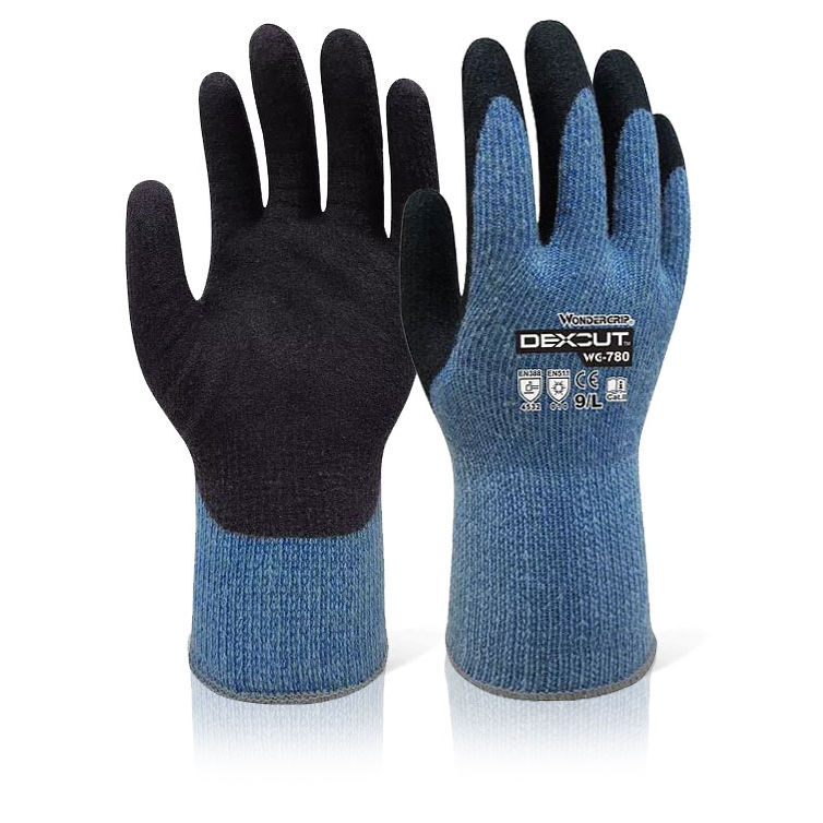 )WG-780 DEXCUT COLD RESIST GLV 9/LGE BK