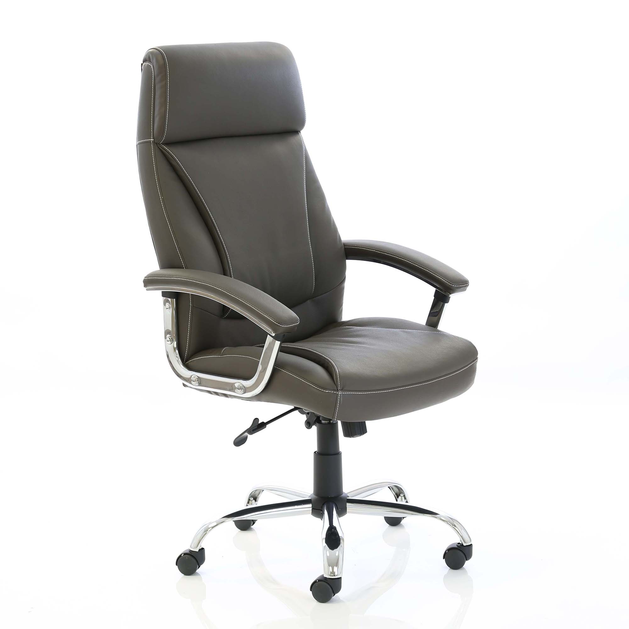 #TREXUS PENZA EXEC BROWN LTHR CHAIR
