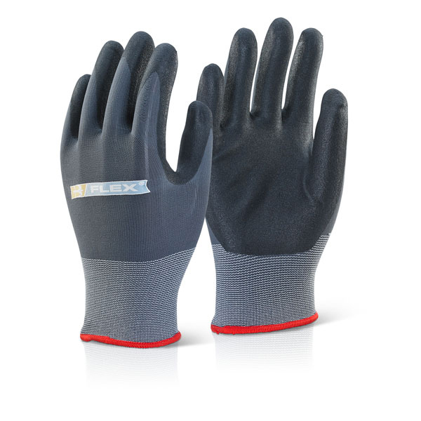)NITRILE PU MIX COATED GLOVE M