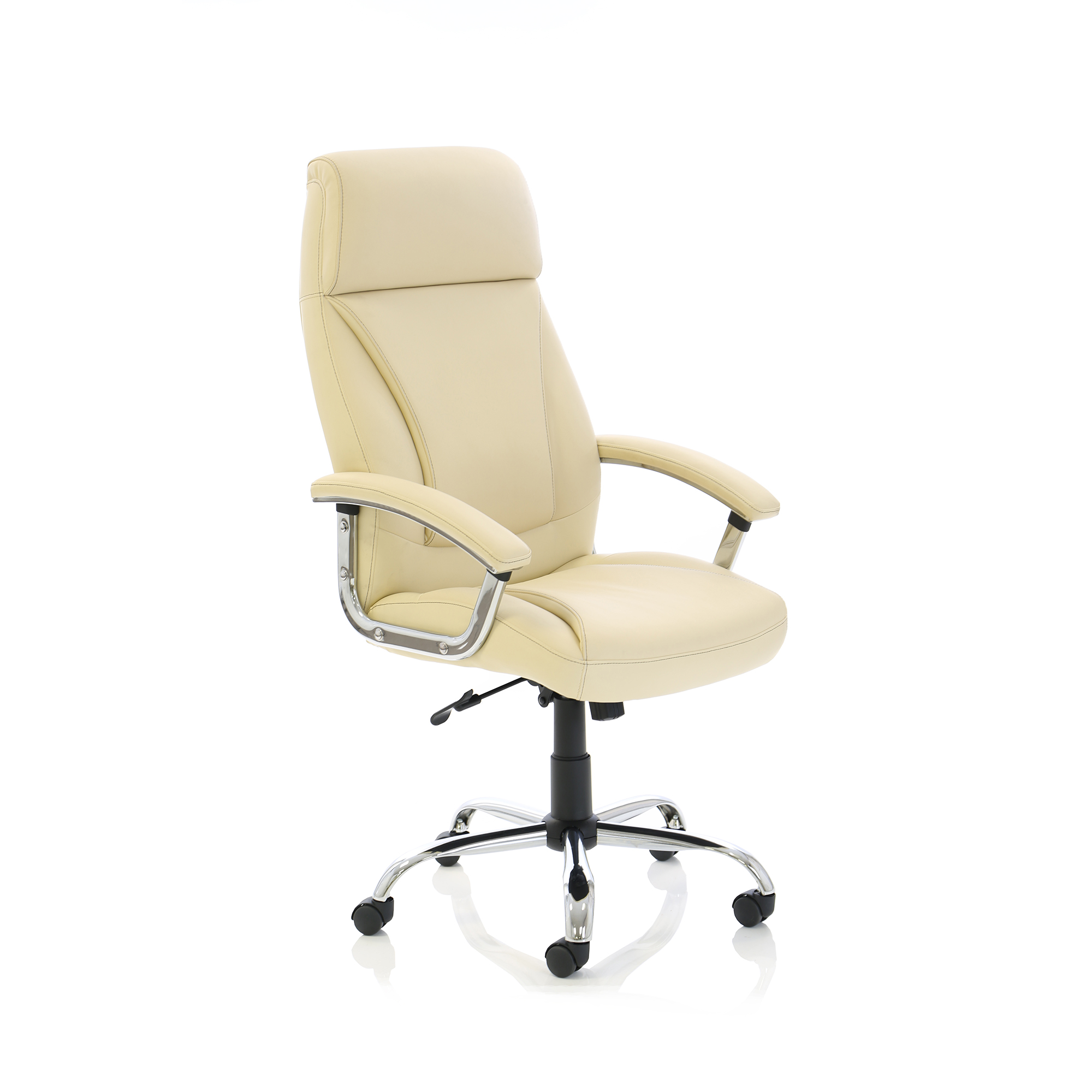 #TREXUS PENZA EXEC CREAM LTHR CHAIR