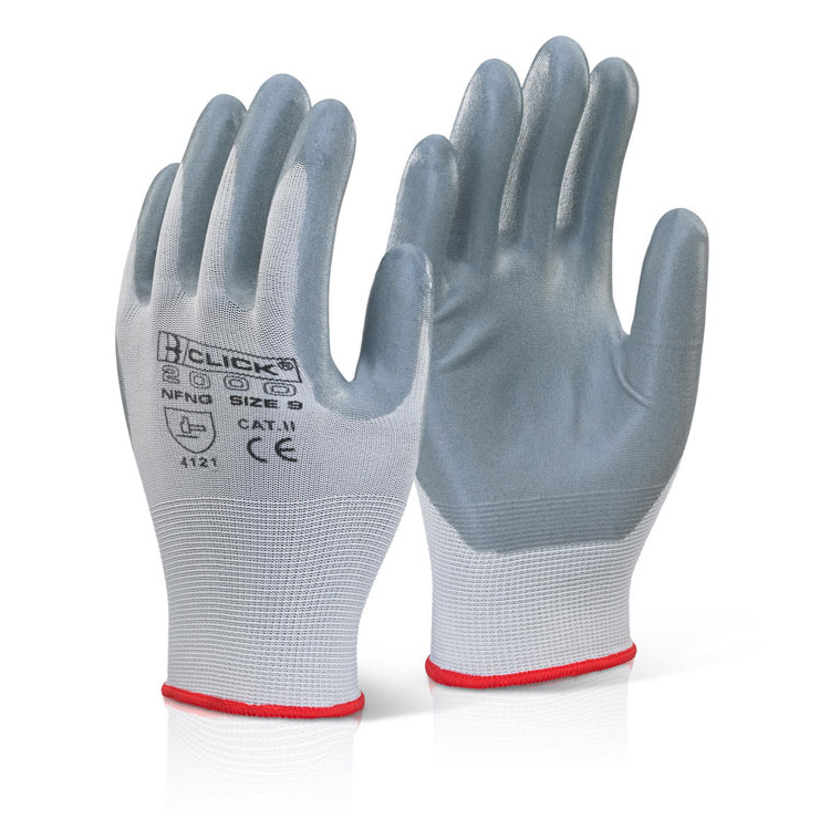 )NITRILE FOAM NYLON GLOVE 08 M