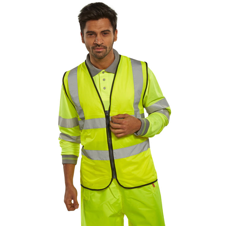 )BSEEN W/COAT ZIP HV FASTEN YELL 3XL
