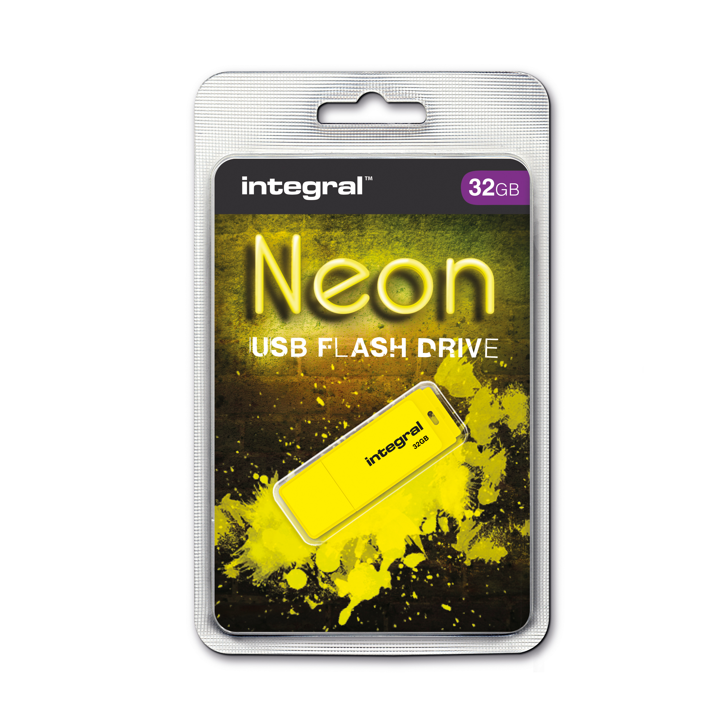 INTEGRALNEON USB2.0 FLASHDRIVE 32GB YELL