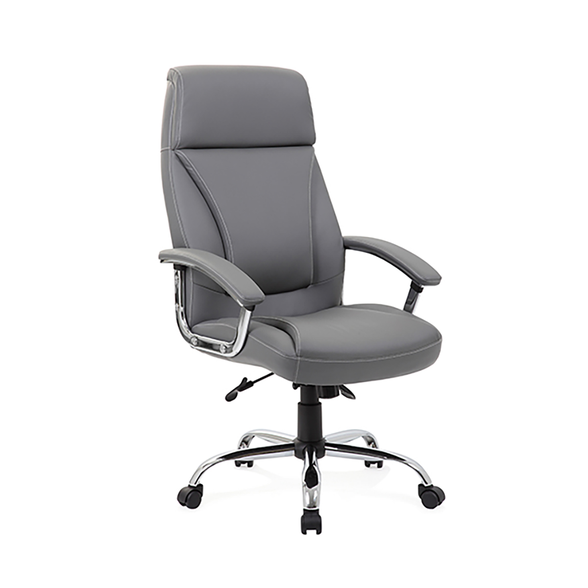 #TREXUS PENZA EXEC GREY LTHR CHAIR
