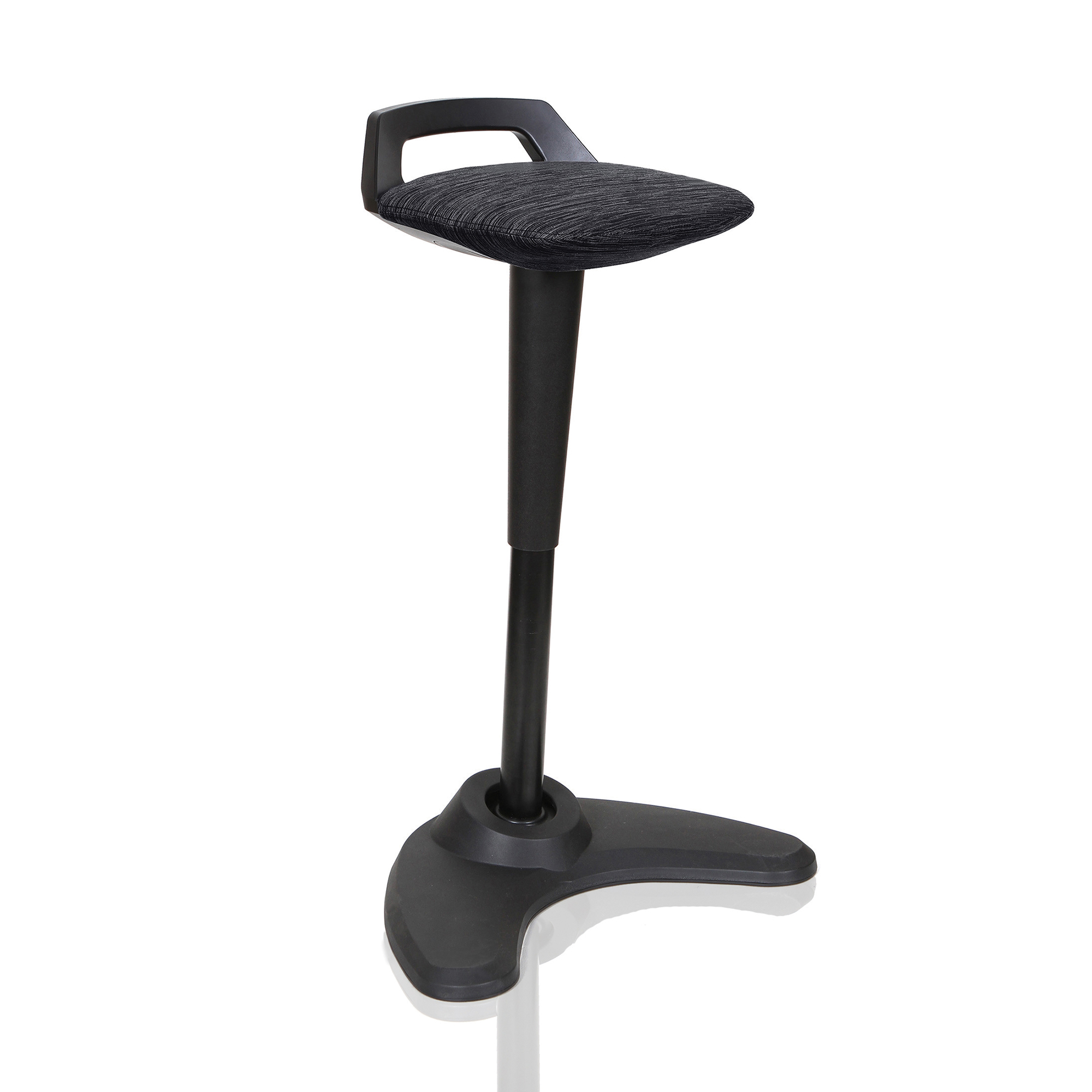 #TREXUS SPRY STOOL BLK FRAME BLK FABRIC