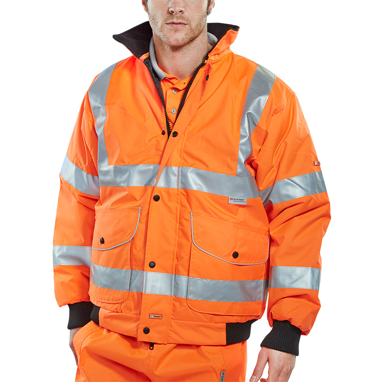 )BSEEN SUPER BOMBER JKT ORANGE LGE