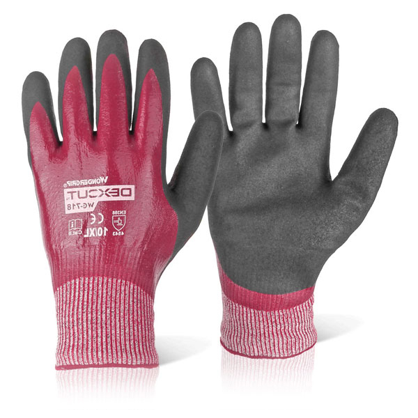 )WG-718 DEXCUT NIT COATED GLV 11/2XL GY