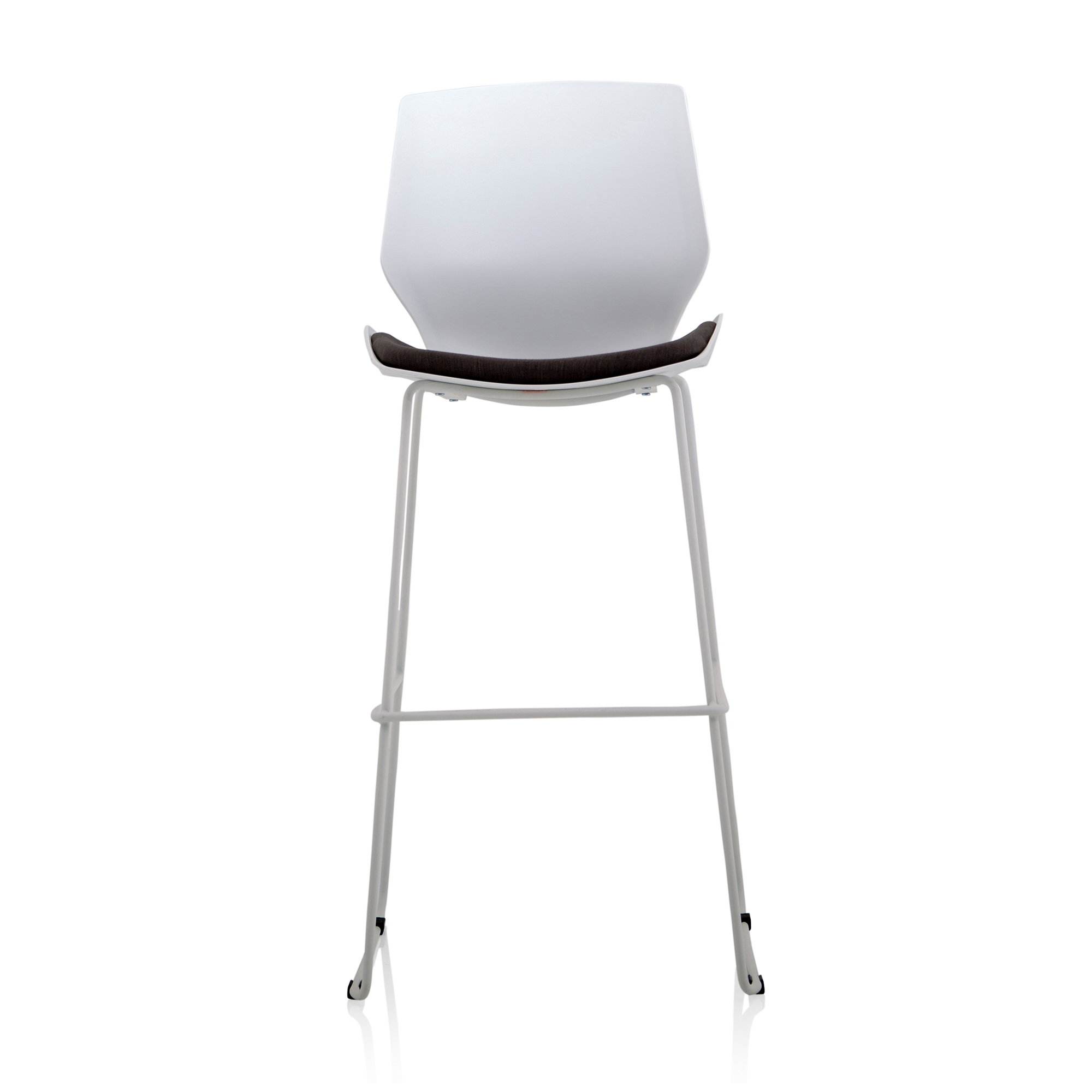 #TREXUS FLORENCE HSTOOL WHTFRAME GREY