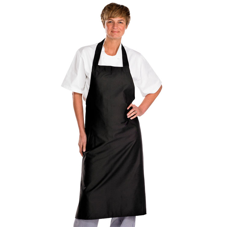 )CHEFS BIB APRON BL 32X40