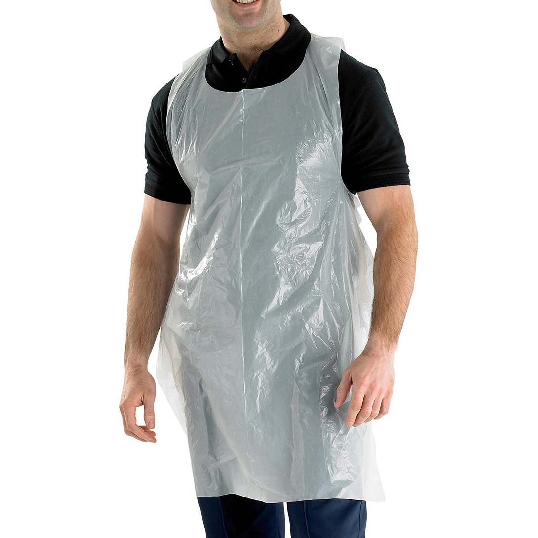 )DISPOSABLE APRON WHT 107X69MM PK 1000