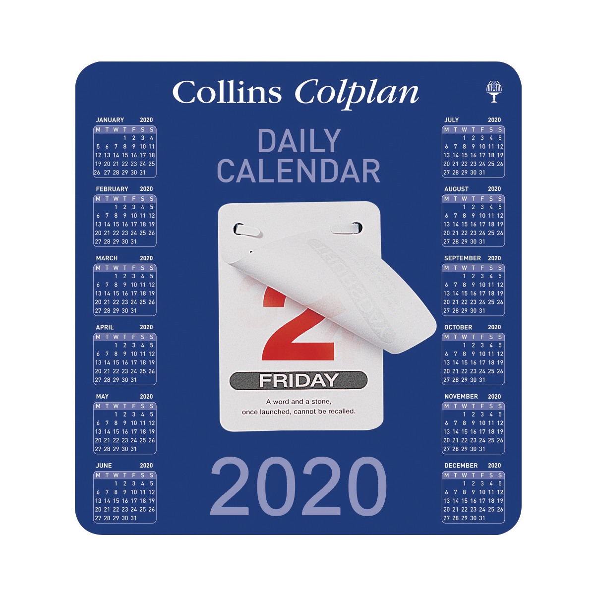 COLLINS 2020 DAILY BLOCK CALENDAR CDBC