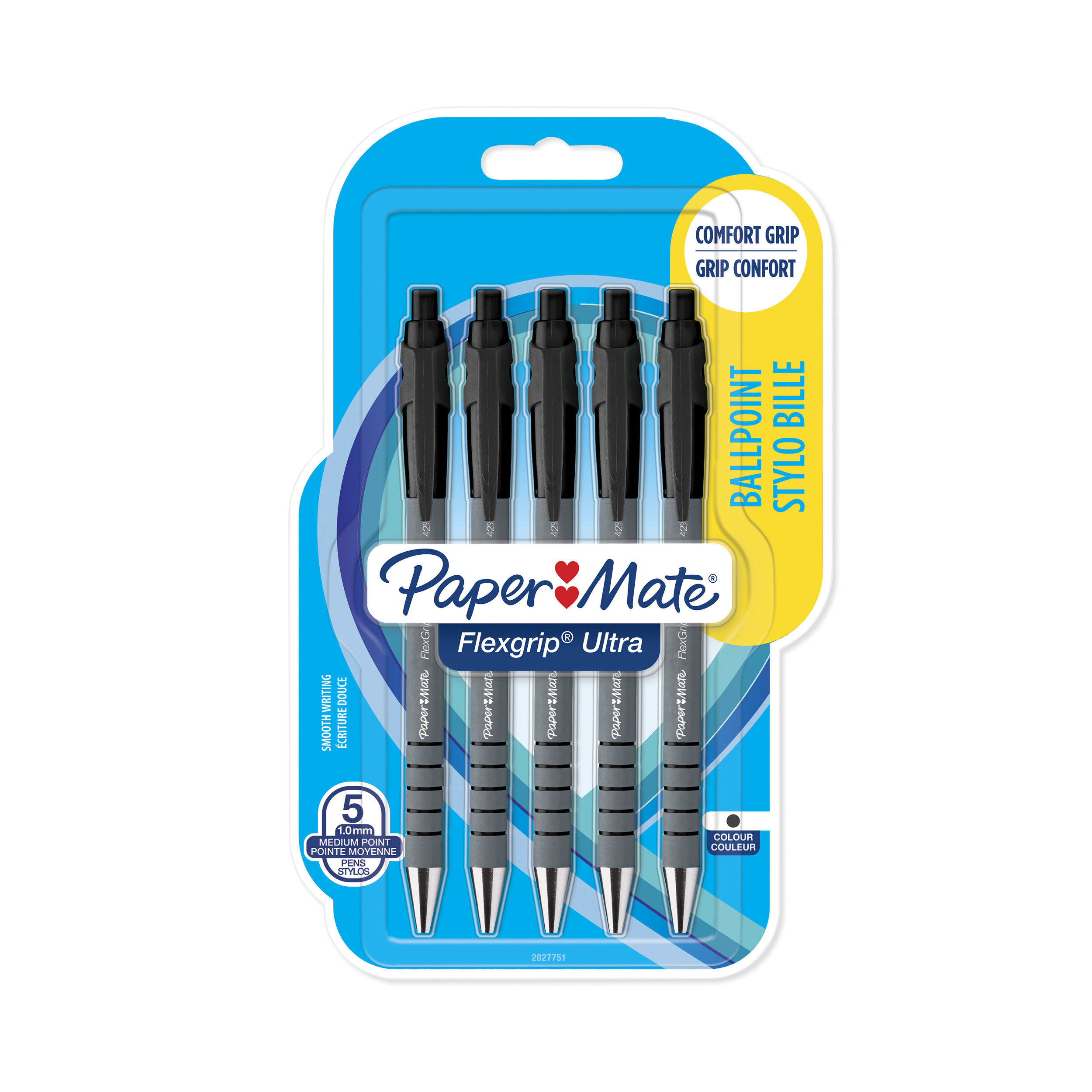 PAPER MATE FLEXGRIP BALL PEN BLK 2027751