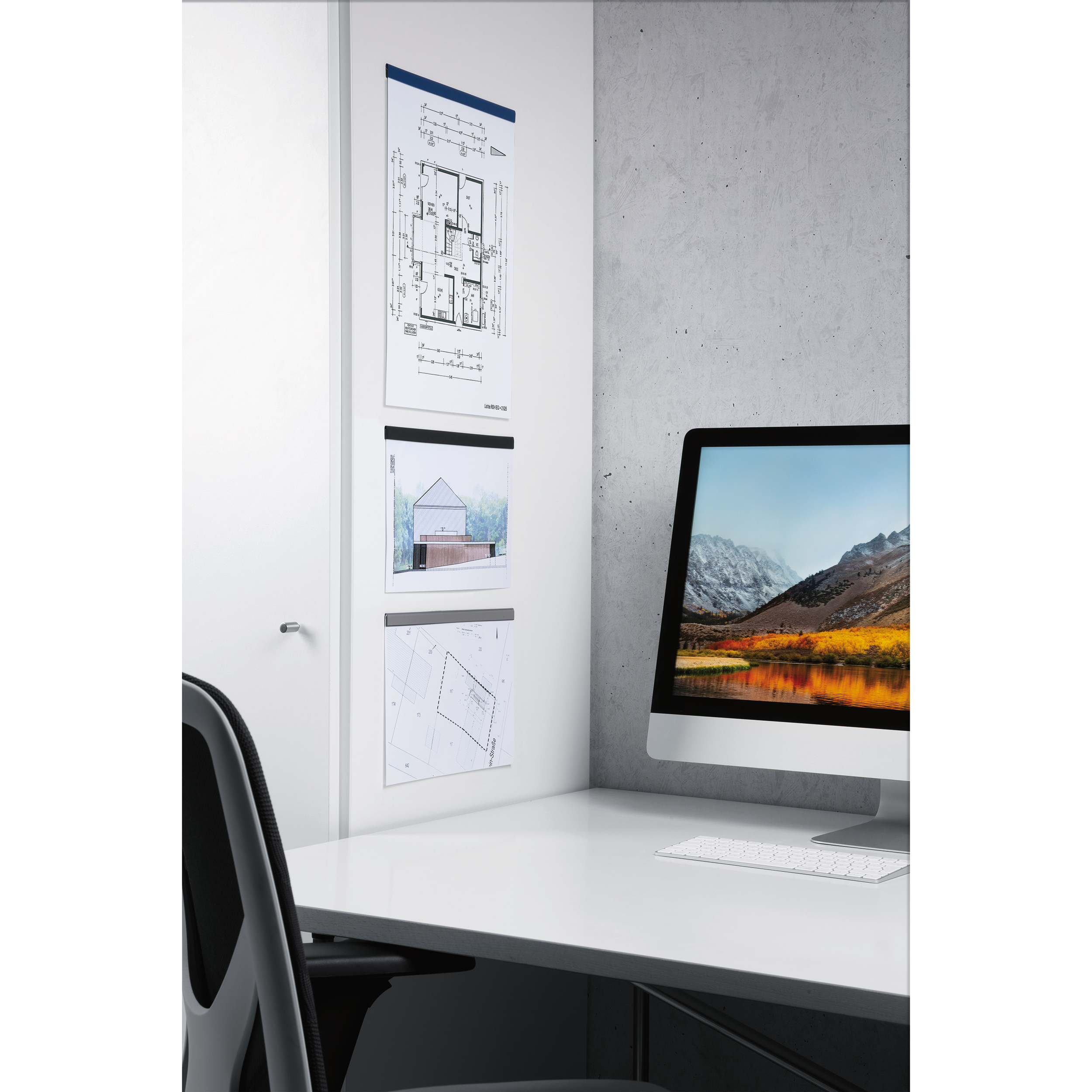 DURABLE DURAFIXRAIL 210MM SLVRPK5 470623