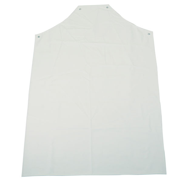 )PVC APRON H-W WHT 48INX36INPK 10