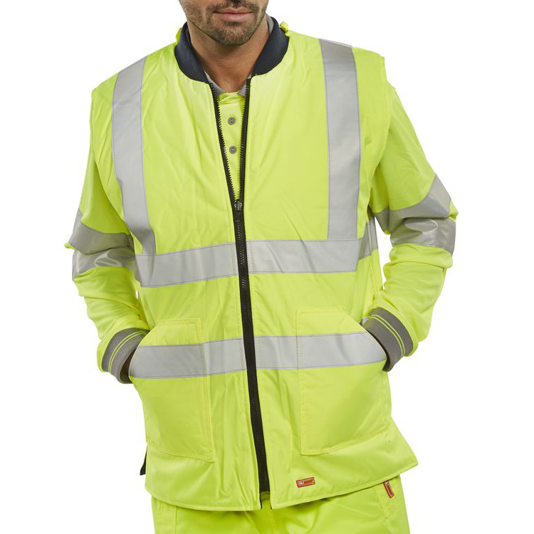 )BODYWARMER HI-VIS ENG SAT/YELLOW M