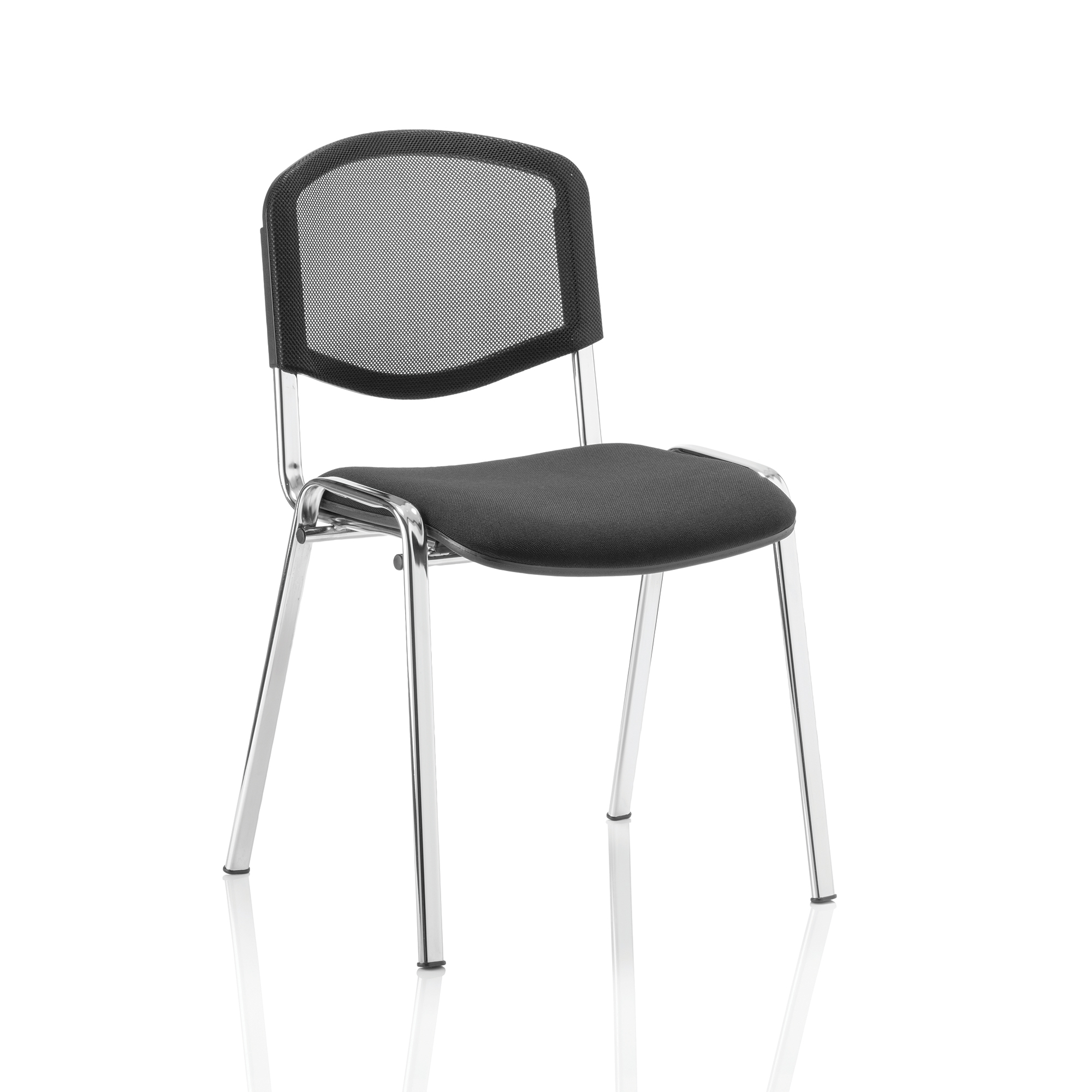 #TREXUS ISO STKGCHAIR BLKMSH CHROMEFRAME