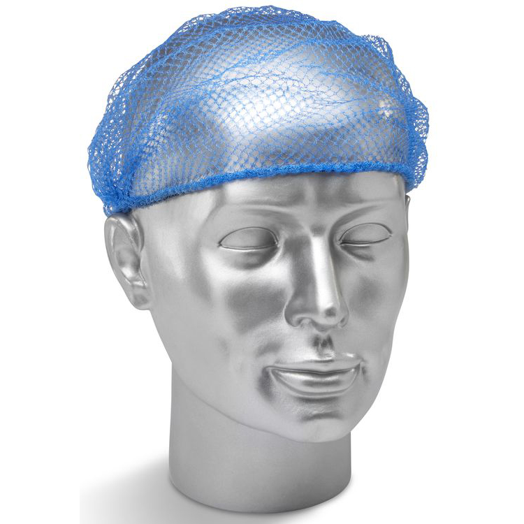 )DISPOSABLE HAIRNET BLUE PK 144